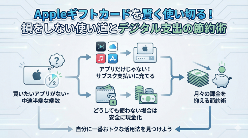 Appleギフトカードを賢く使い切る！